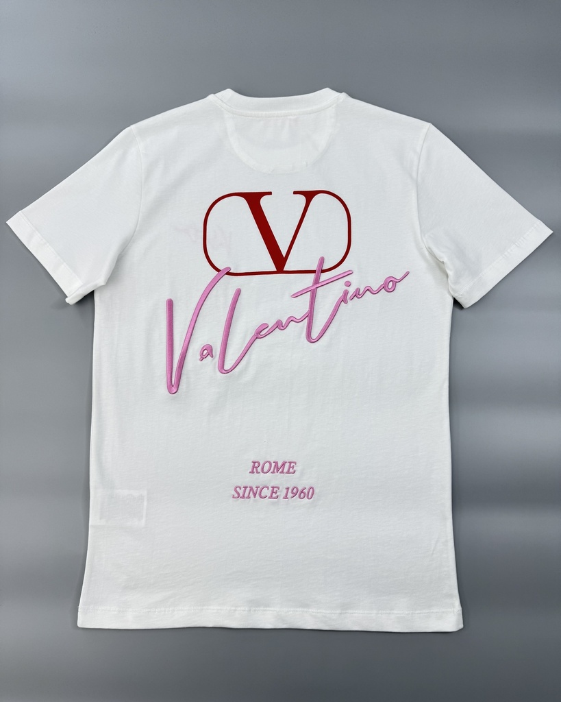 Valentino Front Back Embroidered T-Shirt