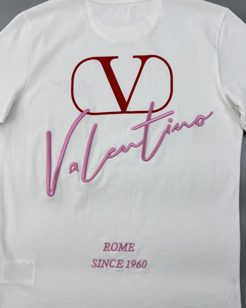 Valentino Front Back Embroidered T-Shirt