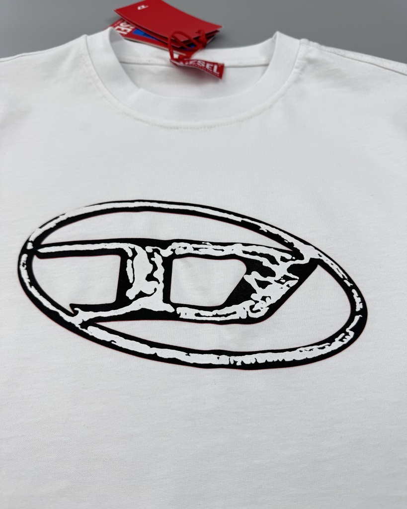 Diesel Faded T-Shirt with Oval D Print