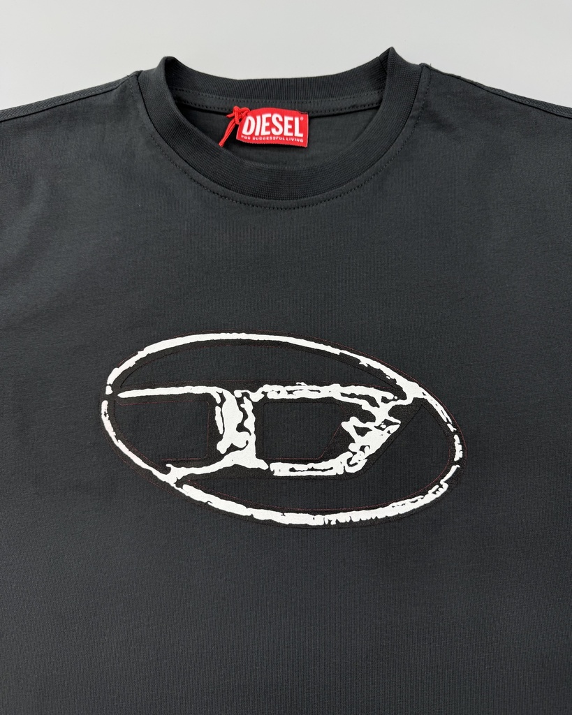 Diesel Faded T-Shirt with Oval D Print