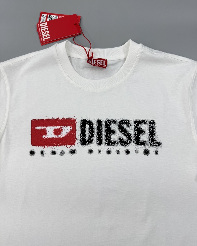 Diesel With Splashed Effect Logo T-Shirt