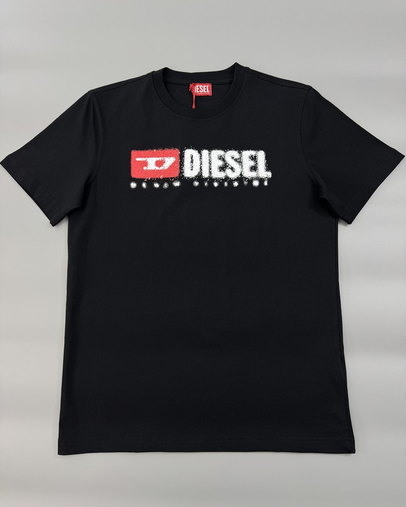 Diesel With Splashed Effect Logo T-Shirt