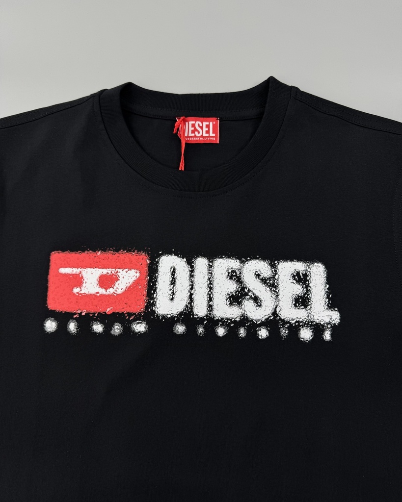Diesel With Splashed Effect Logo T-Shirt