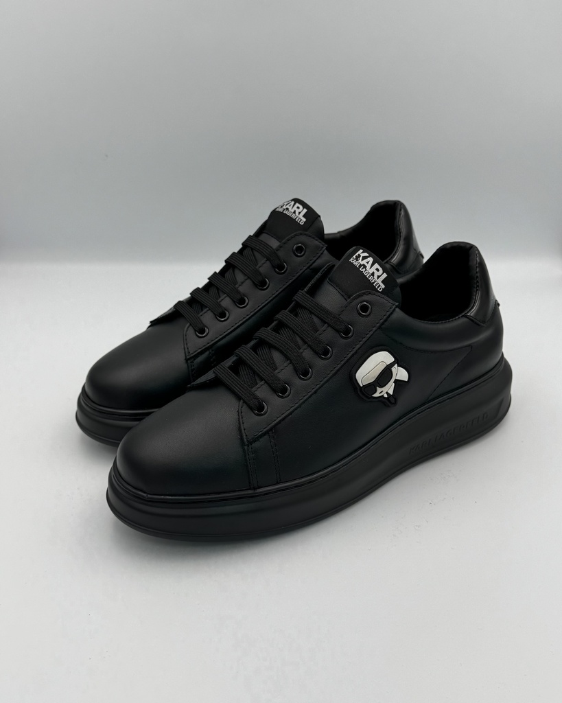 Karl Ikonic Lace Up Sneaker Full Black