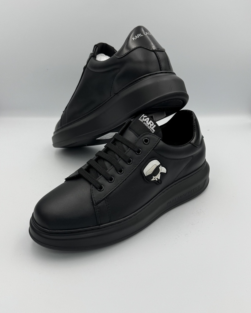 Karl Ikonic Lace Up Sneaker Full Black