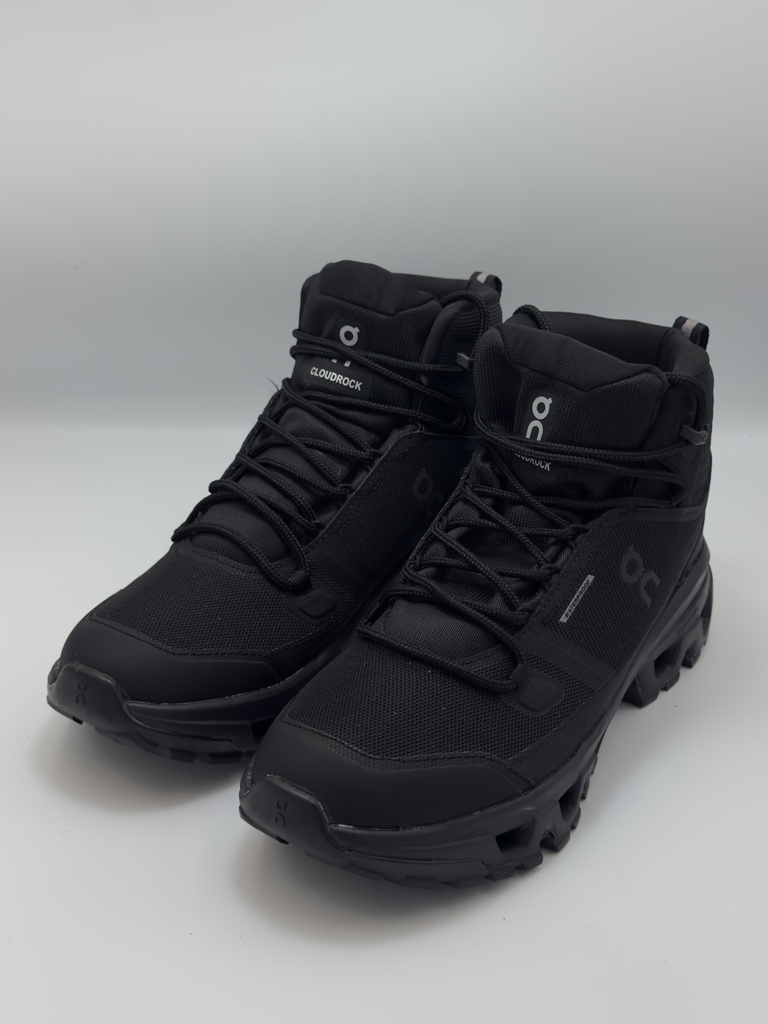 On Cloudrock Mid WP Full Black