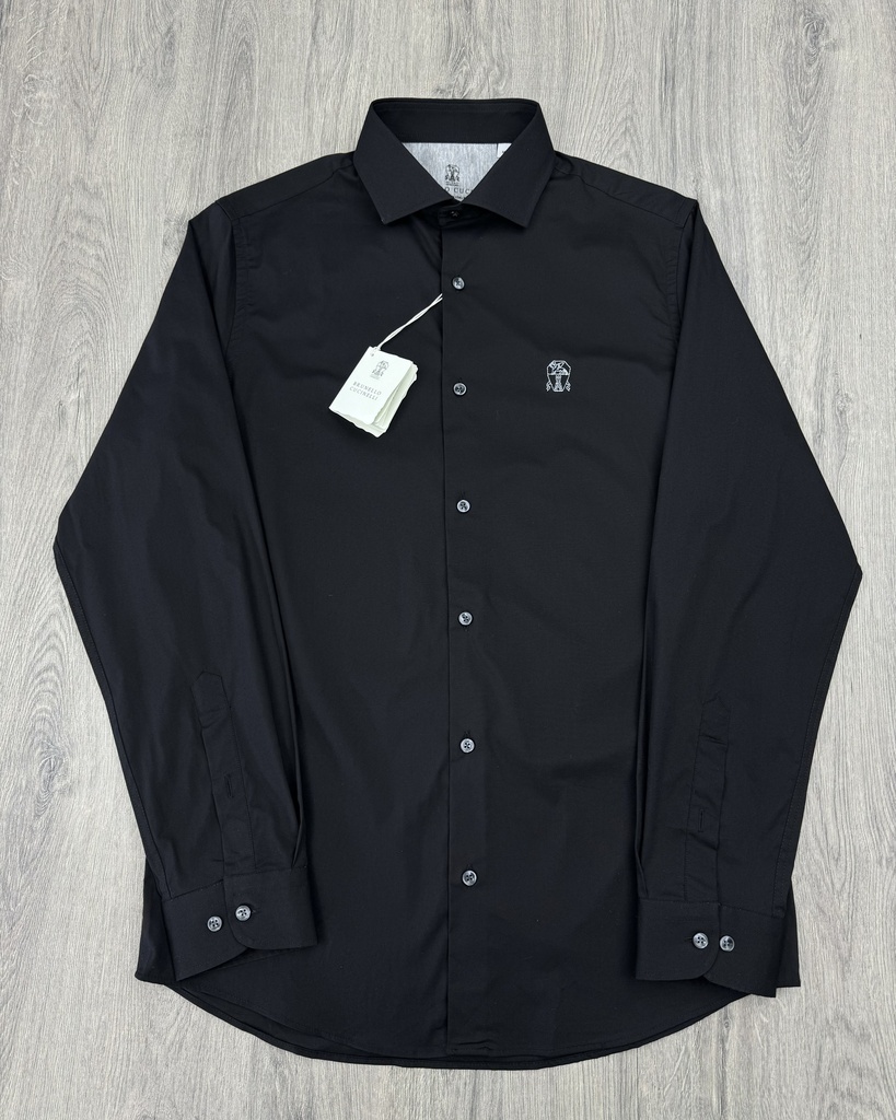Brunello LongSleeve Shirt 053 (Black, M)