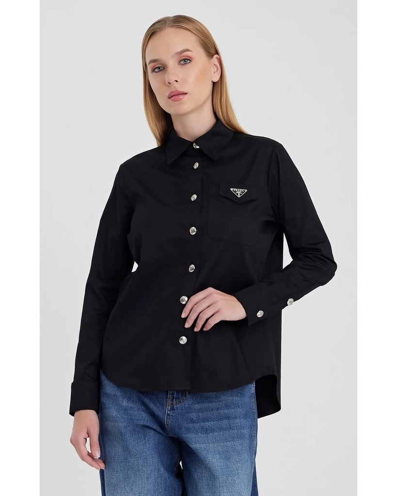 Prada Shirt 1836 (Black, S)