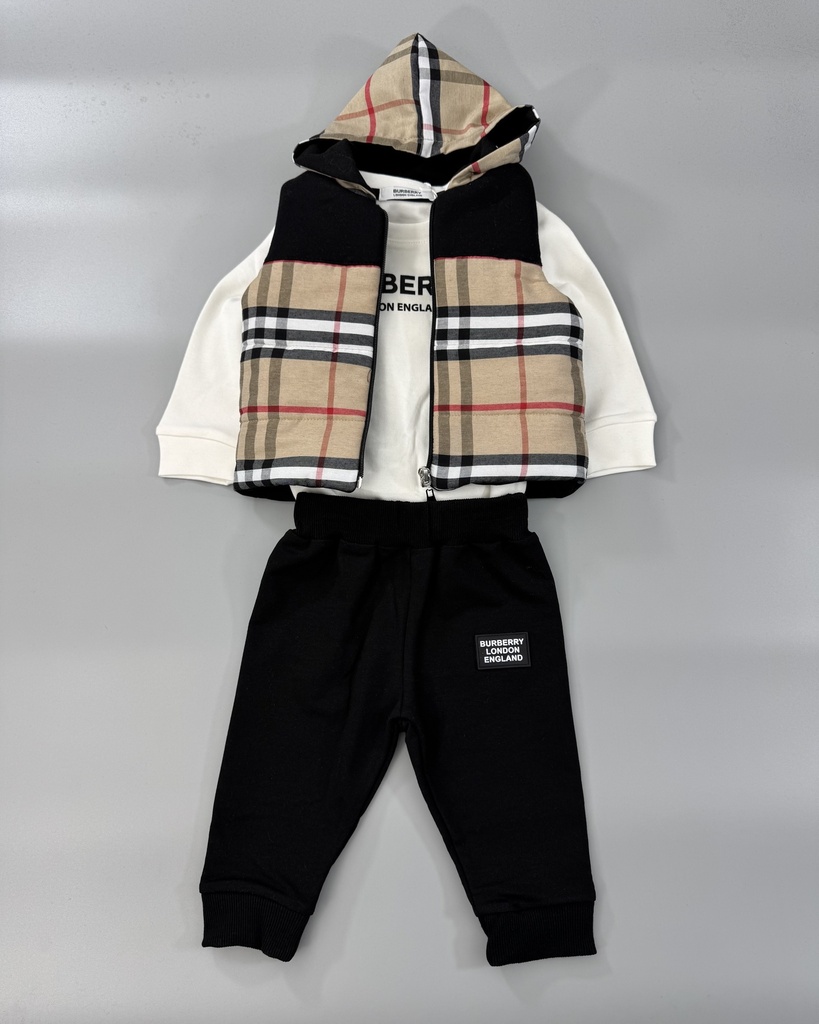 Burberry Baby Vest Tracksuit Set 3051 (6/9)