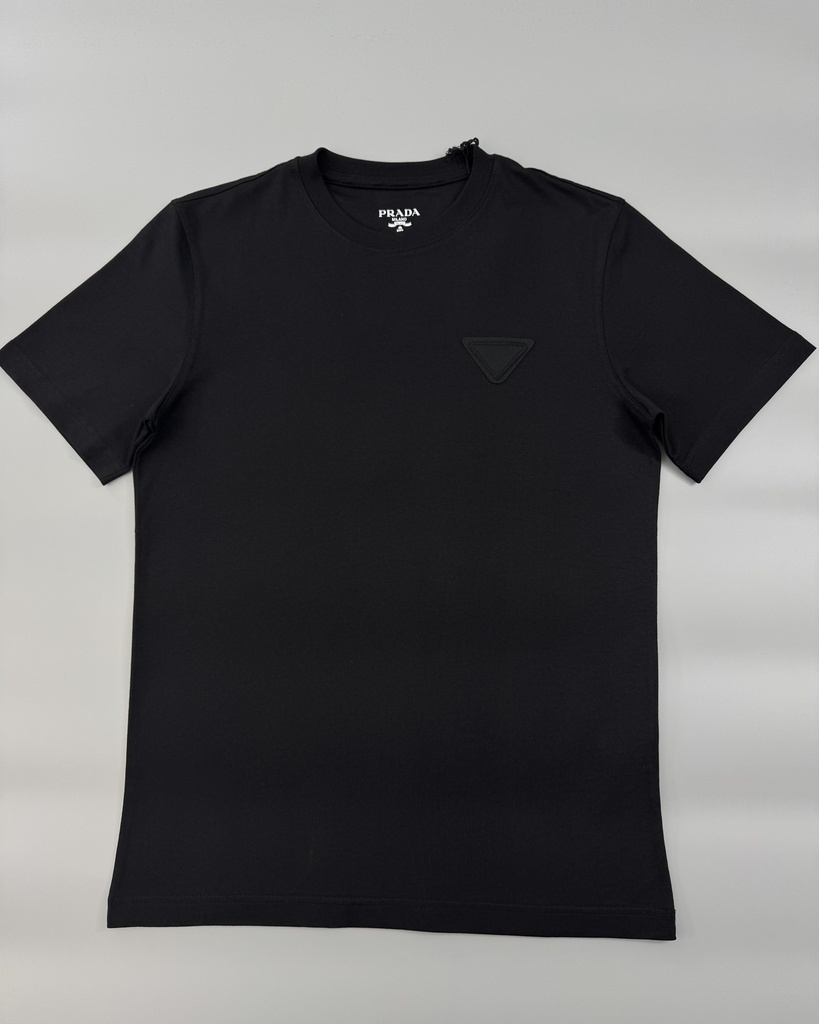 Prada Logo Patch Cotton T-Shirt UJN852S (S)