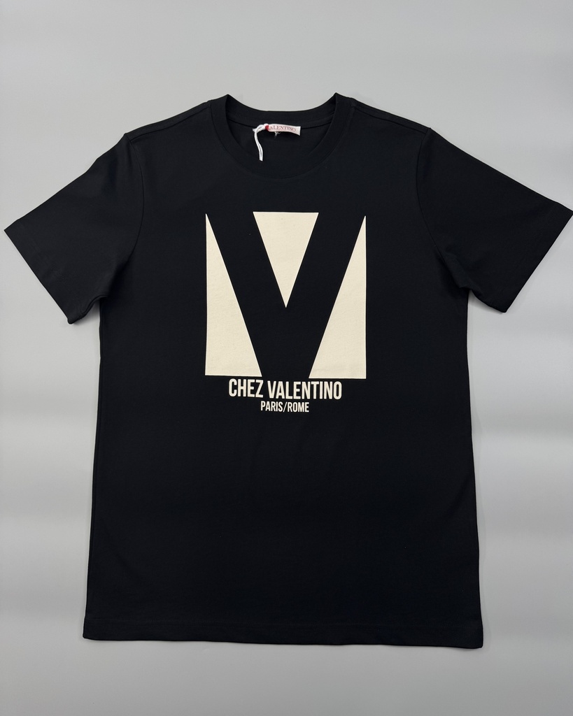 Valentino Front V Print Logo (Black, S)