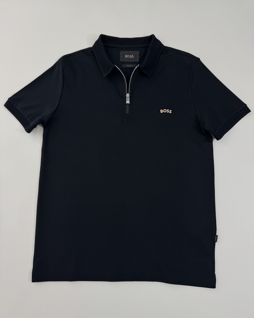 Boss Polo Zipper Neck 16169 (Black, M)