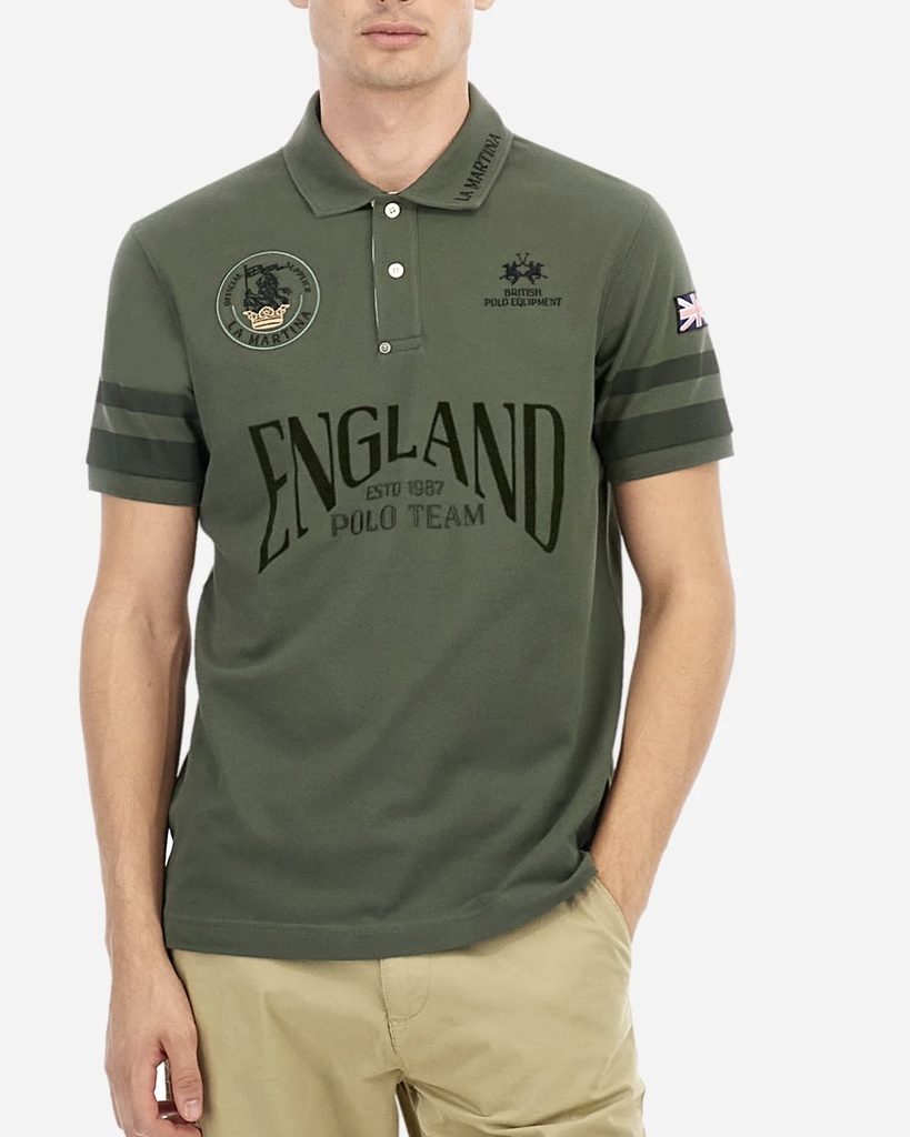 La Martina Polo England front (Kaki, S)