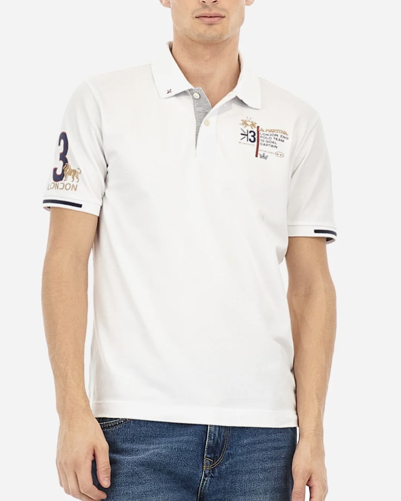 La Martina Polo London Front Back (White, S)