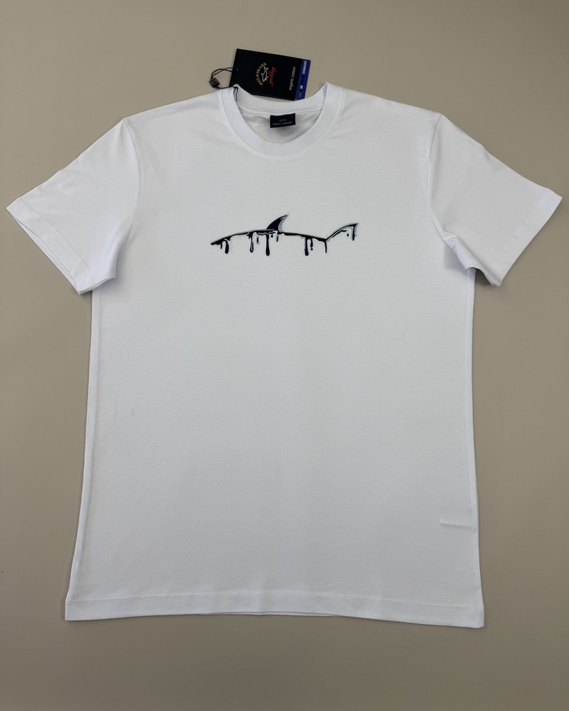 Paul &Shark Embroidered T-Shirt 14415 (White, M)