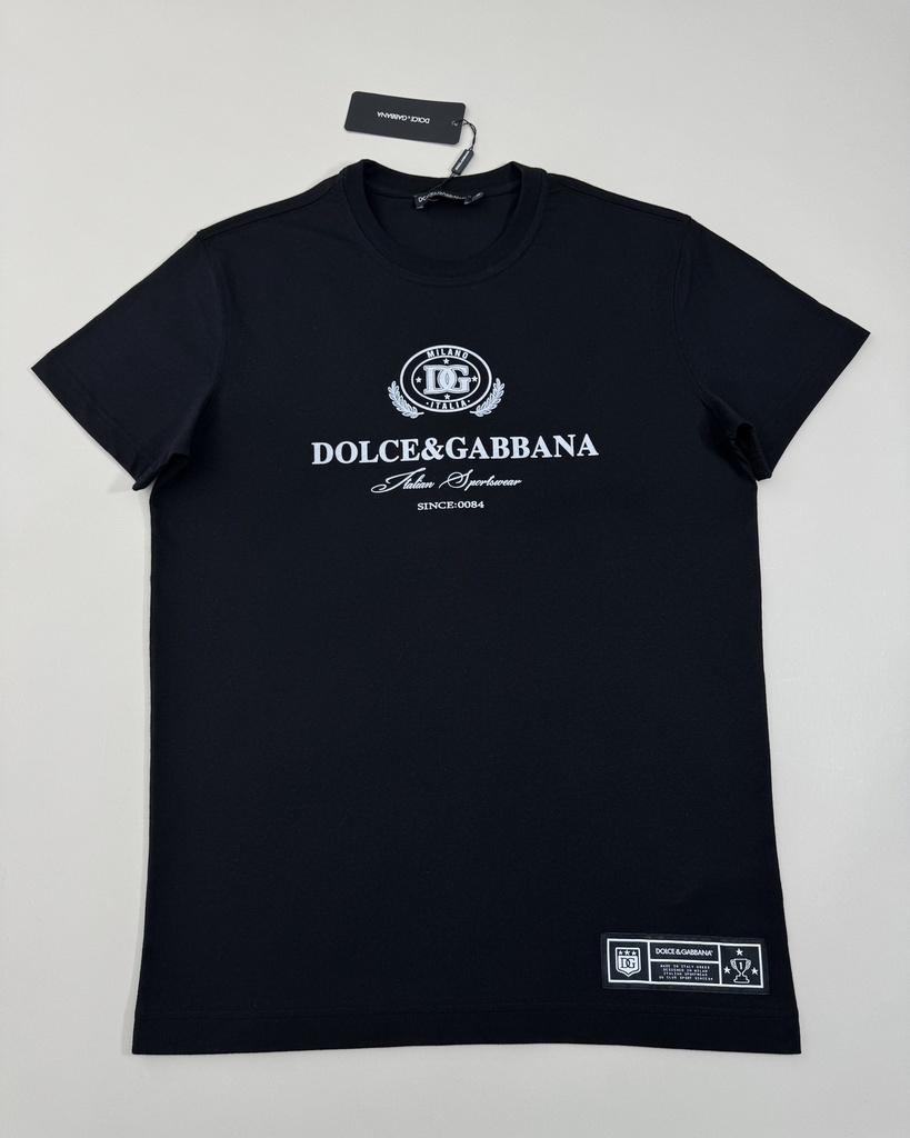 Dolce G8RN8T T-Shirt (Black/white, 46)