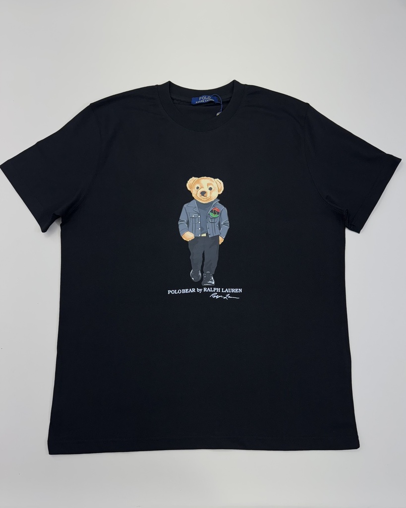 Ralph Lauren Bear Logo Big Size T-Shirt (Black, 3XL)