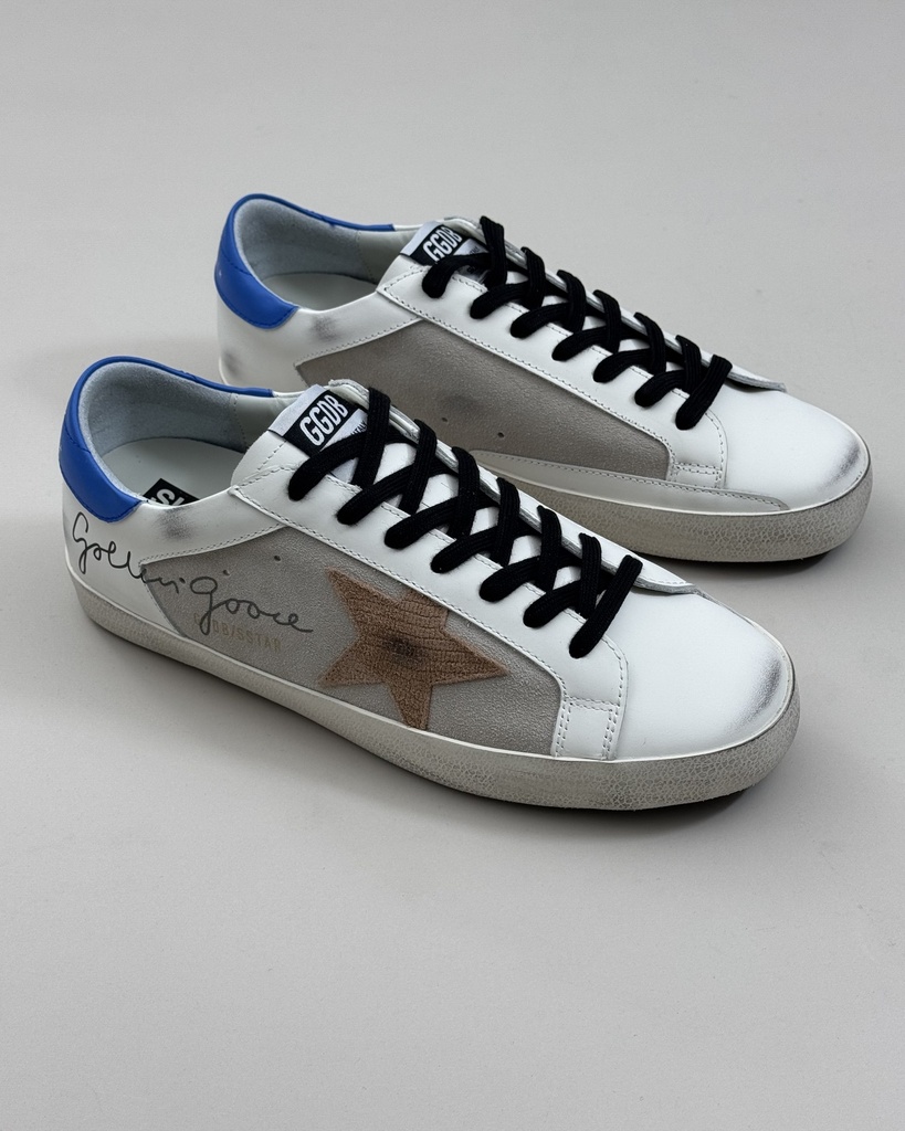 Golden Goose Superstar White Blue Lizard (46)