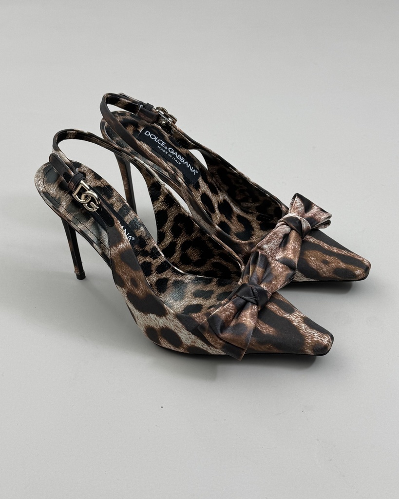 Dolce Leopard Heels Sandal (36)