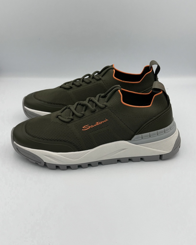SANTONI SLIP ON SHOES (Kaki, 46)