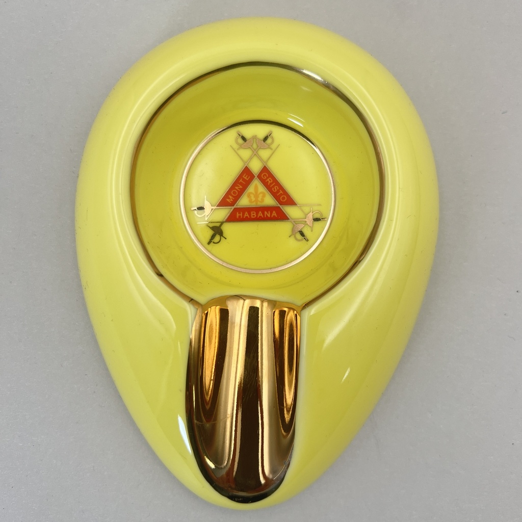 Monte Cristo Ashtray G123B-1 Yellow