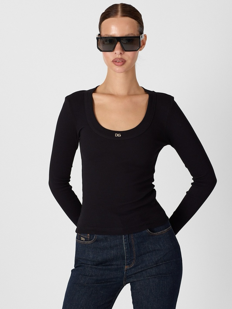 Dolce Long Sleeve T-Shirt 1626 (Black, S)