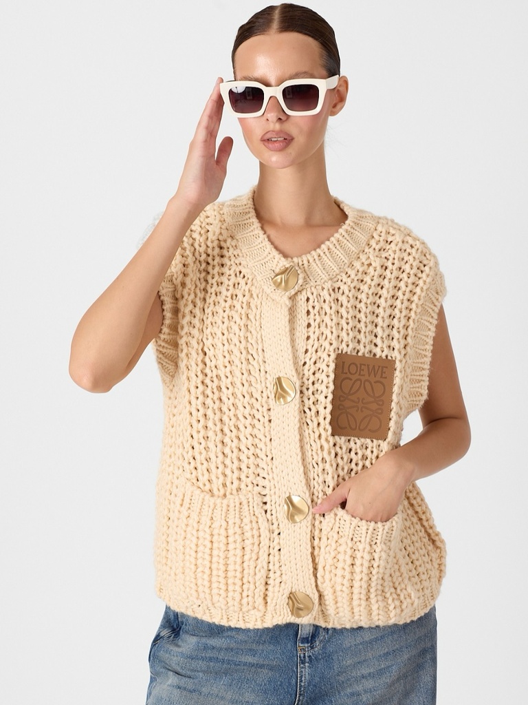Loewe Knitted cardigan 194 (Beige)