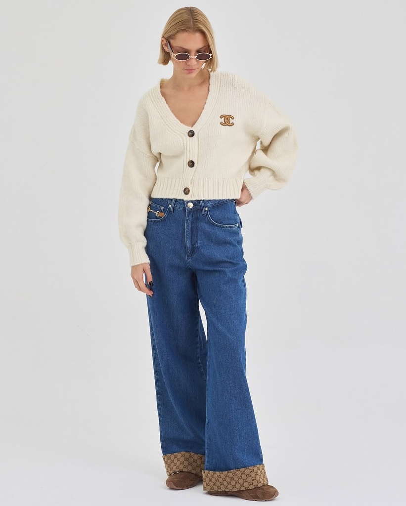 Chanel Knitted Cardigan 205 (White)